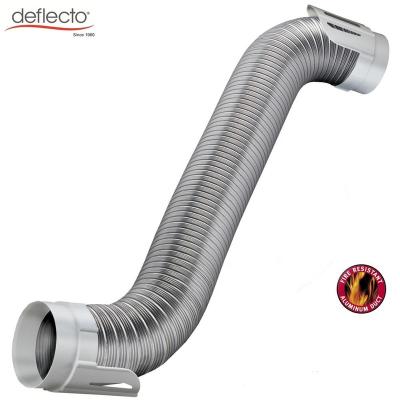 China Easy Installation Deflecto Air Vent Aluminum Semi Rigid Easy Connecting Air Duct 4 INCH 100 mm Connection Kit for sale