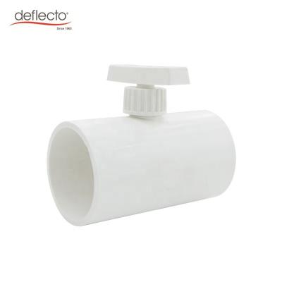 China High Quality Adjustable ABS System HVAC Blade Air Valve Air Duct White Volume Damper 75MM Parts for sale