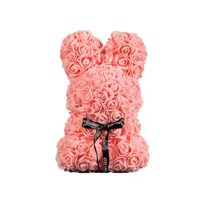 China Green Environmental Protection 25cm Rose Rabbit Foam Rose Bunny for Mother's Day for sale