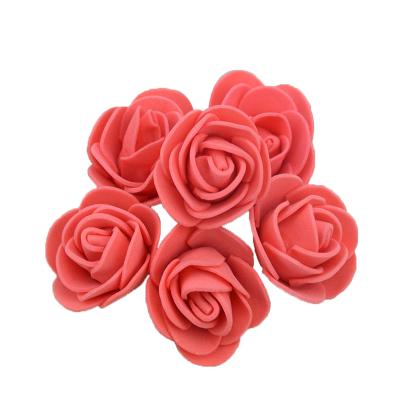 China 500pcs/Bag Foam Foam Rose Bud Artificial Rose Flower Rose Head 3.5cm For Making Rose Bear for sale