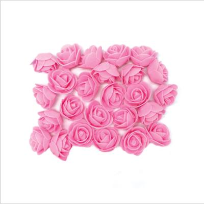 China Foam Foam 500pcs/bag Artificial Rose Flower Head Handmade Rose Bud 3.5cm for sale