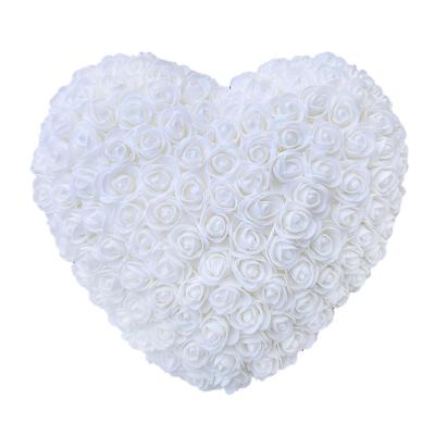 China Foam Handmade Foam/PE Rose Heart Artificial Heart Shape Roses Gift for sale