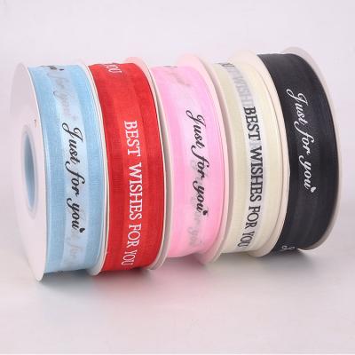 China Floral Wholesale Gift Ribbon Satin Ribbon For Gift Package for sale