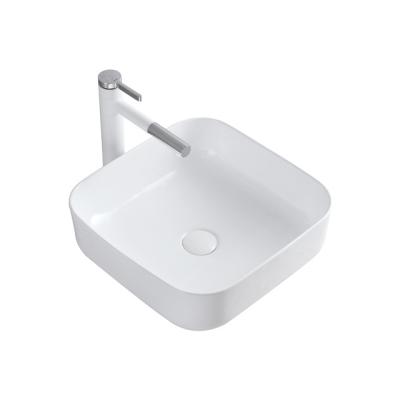 China Easy To Clean Sanitary Lavabo Ware Art Basins Ceramic Counter Top Lavatory Sink Bathroom for sale