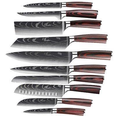 China Sustainable HOT High Quality Premium Chef Knife Ultra Stainless Steel Sharp 8 Pcs Kitchen Set for sale