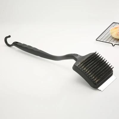 China Easily Cleaned High Quality BBQ Scraper Wire Bristle Stainless Steel Cleaner BBQ Grill Cleaning Brush for sale