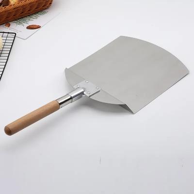 China Easily Cleaned Wooden Handle Pizza Peel 12*14 Inch Oven Square Pizza Peel Wooden Handle for sale