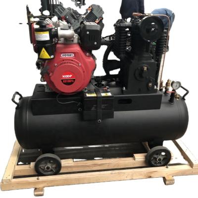 China YL-0.5/12-D 7.5kw 10hp 500L/min piston lubricated air compressor with 160 liters air tank for sale