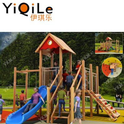 China Outdoor Wooden Park Playground Wooden Playground Kids Playground Equipment for sale