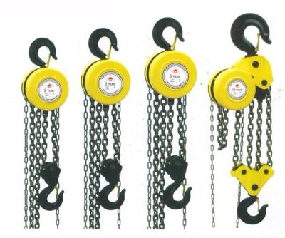 China Construction Hoist Block Manual Chain Pulley 3 Chutes Lift Building Construction Materials for sale