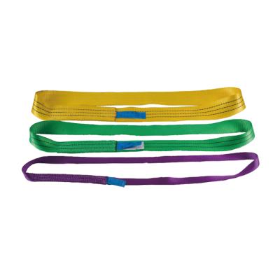 China Webbing Nylon Sling Wire Rope Rigging Belt 8 Ton Crane Lifting Belt for sale