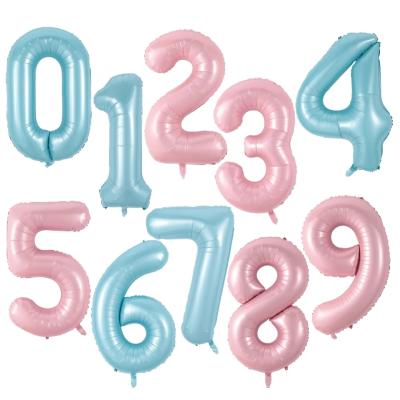 China 40 Inch Party Decoration BLN Pink Number Balloons Wedding Party Decorations Wholesale Large Number Air Helium Balloons for sale