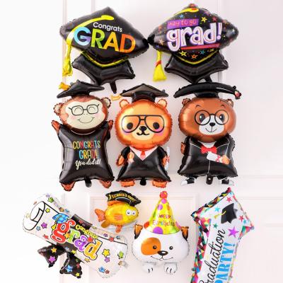 China Globos Inflatable Doctor Bears Grads Party Foil Balloon Graduation Certificate Hat Decor Globos Balloon Graduation Party Decoration for sale