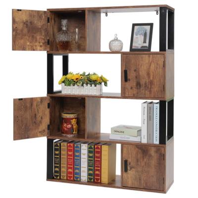 China Modern Environmental Friendly Bookcase Furniture Bookshelf With Wooden Doors Storage Furniture For Living Room Study Room for sale