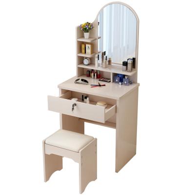 China Best Price Wholesale High Quality Personal Makeup Vanity Care Beauty Dressing Table Wood Dresser With Mirror And Drawers for sale