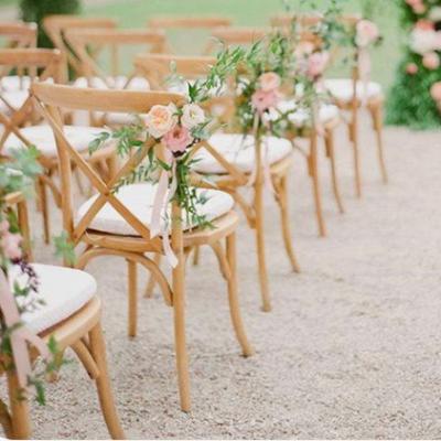 China White wedding banquet cross back chair (the other) adjustable for sale