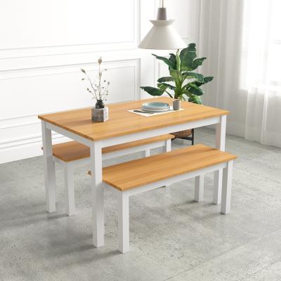 China Simple Adjustable Multifunctional Steel-Wood Small Apartment Restaurant Extendable Wooden Dining Table and Chair (Others) for sale