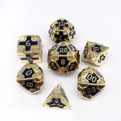 China Popular Rigid Board Games Metal Dice Set for sale