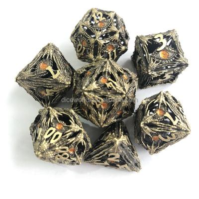 China Polyhedral Dice Set Wholesale 7pcs Magic Trick Dice Board Games dnd 7pcs dice set for sale