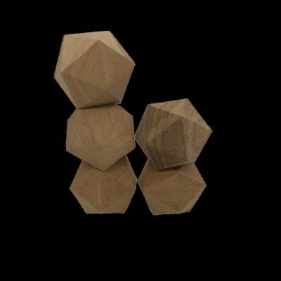 China D20s Nian wooden diceworks big dice for education and kids wooden d20 empty wooden dice for sale