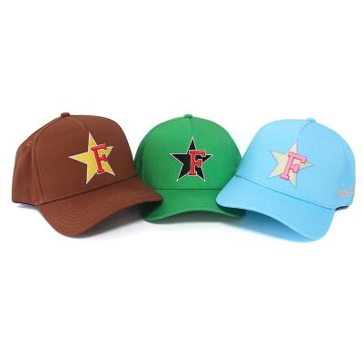 China COMMON Wholesale Custom Low MOQ Men Women Fashion High Quality 100% Cotton 3D Embroidery 5 Panel Baseball Hat Adult Hat for sale