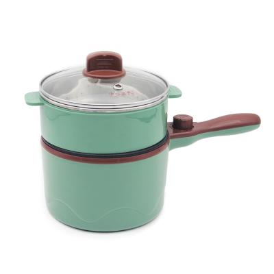 China Stocked Non Stick Electric Soup Pot Hot Pot Noodles Cooking Pot With Steaming Rack for sale