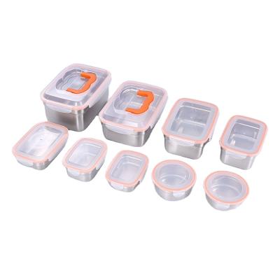 China 304+PP Stainless Steel Many Size To Choose Home Dining Portable Box Storage Box for sale