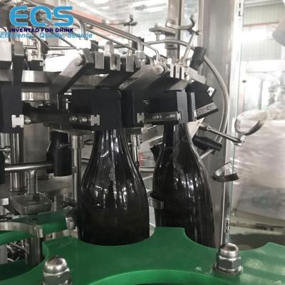 China Durable Automatic Linear Type Champagne Line Wine Corking Wine Bottling Machine for sale