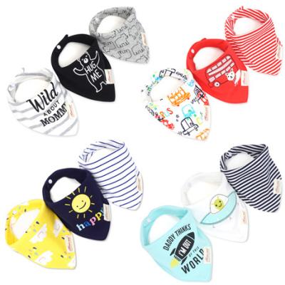 China 100% Organic Cotton Antibacterial Adjustable Bundle Baby Bandana Drool Absorbent Bibs, Baby Bibs Cotton for sale