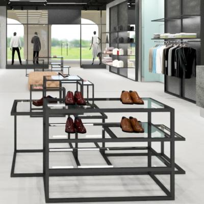 China Metal Design Shop Furniture Shoe Display Rack Retail for sale