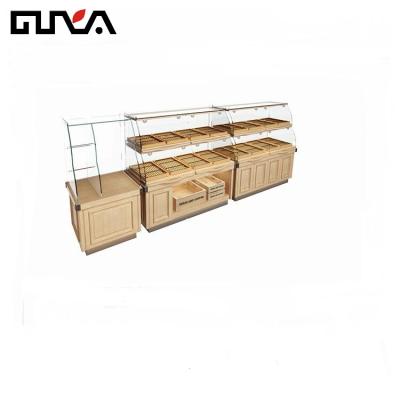 China Eco - Friendly Custom Bakery Counter Displays Bakery Shop Counter Design for sale