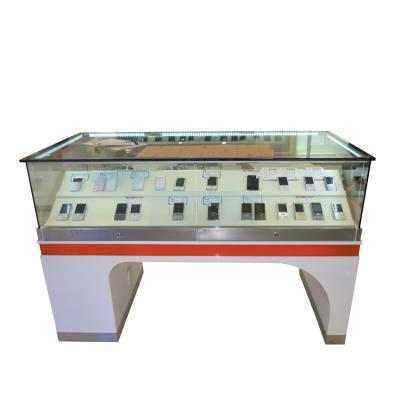 China Morden Cell Phone Shop Showcase Wooden Glass Modern Design for sale