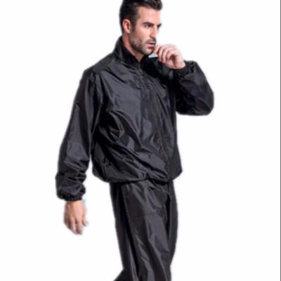 China High Quality Anti-UV Sports Sauna Men's PVC Sports Sweat Quick Lose Weight Running Jogging Fitness Suits for sale