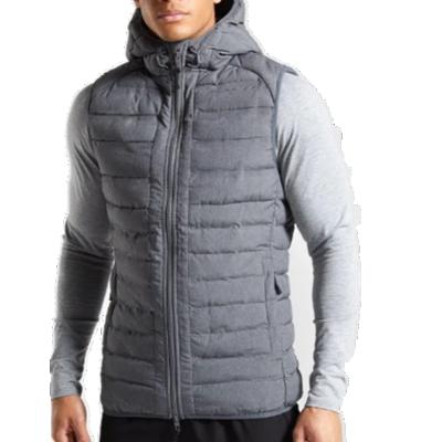 China Wint Sleeveless Warm Casual Cotton Duck Down Jacket Plus Size Men's Hooded Vest And Vest for sale