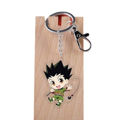 China HUNTER X HUNTER Acrylic Keychain Toy Pendant Plastic Bag Nigerian Government FREECSS Killua Zoldyck Double Sided Anime Keychain Gifts for sale