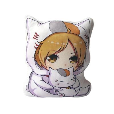 China Movie & TV Anime Natsume Yuujinchou Pillow Toy Takashi Madara Short Stuffed Doll Double Sided Plush Pillow Toy Gift for sale