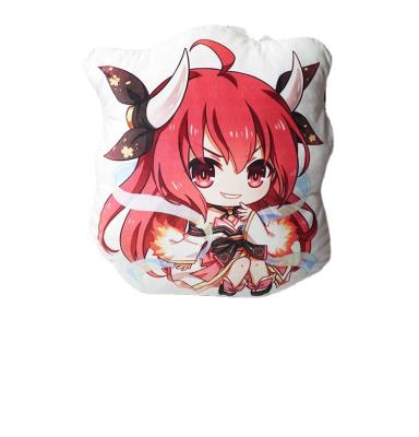 China Movie & TV Anime Date A Live Plush Pillow Toy Short Stuffed Cute Doll Toy Gift Kurumi Tokisaki Double Sided Pillow for sale