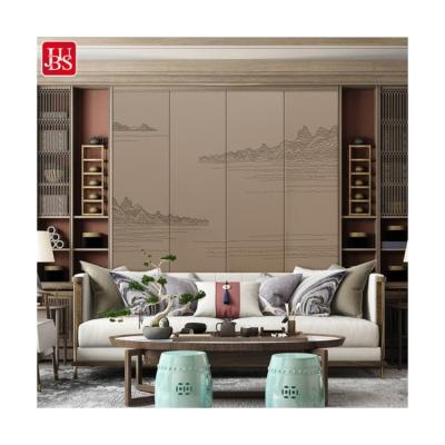 China Living room walls wallpaper factory supply modern interior wall panel home 3d wallpaper wallpaper for sale