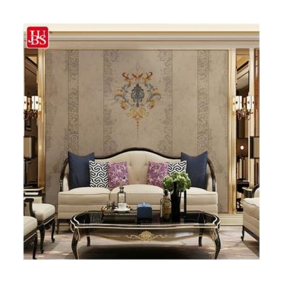 China Factory supply modern wallpaper for living room 3d background luxury design hand painted wallpaper for sale