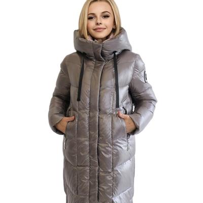 China FODARLLOY ladies warm hooded cotton-padded winter clothes women slim long down winter coat jackets trench coat women for sale