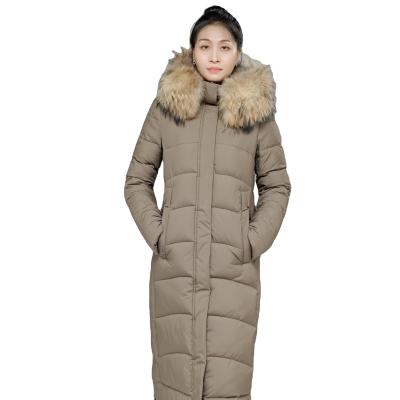 China FODARLLOY 2022 SS Collection Women's Hooded Warm Winter Thicken Fleece SS Collection  Long Coats for sale