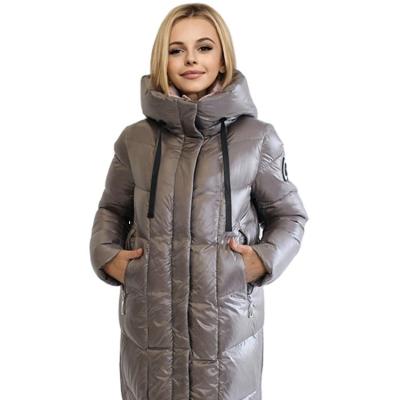 China FODARLLOY Cotton-padding Womens Jacket long Women Coats 2022 New Arrival Winter Shiny Cotton-padding Short Bubble Womens Jacket for sale