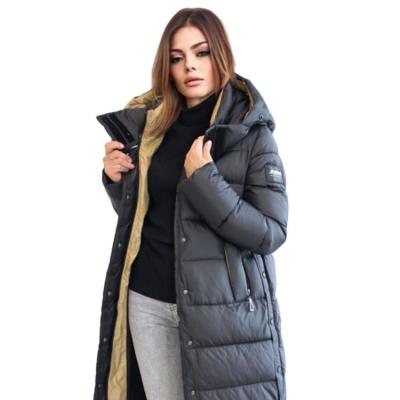 China FODARLLOY 2022 High End Winter Puffer Jacket Ladies Warm Hooded Cotton-padded Clothes Women Slim Long Down Woman Jacket And Coat for sale