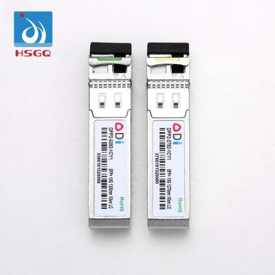 China FTTH 10G BiDi SFP module price LR 10G SFP 10km 1270nm-TX/1330nm-RX DDM fiber transceiver Module compatible with Cisco HUAWEI H3c for sale