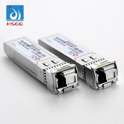 China FTTH FTTB FTTX Network HSGQ 10Gb/s SFP+ Optical transceiver 10g sfp bidi for switch sfp+ for switch for sale