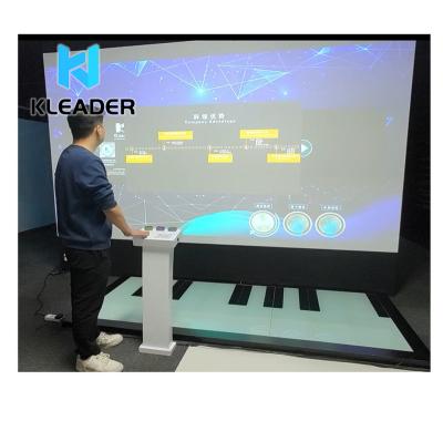 China Interactive virtual system desktop caster projection aluminum alloy touch projection 3D touch table system for sale