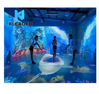 China Interactive virtual 3d holographic video wall mapping projection software full set support 5d space cave Immersive shadow customization for sale