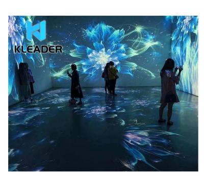 China Interactive Immersive Metaverse Projection Mapping Slide Hologram 3d Mapping Projector Laser Experience Metaverse Game 4*3m for sale