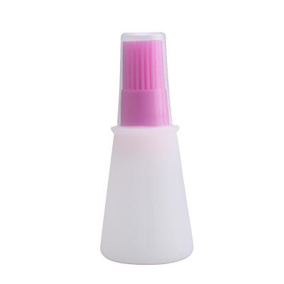 China Amazon Sell Silicone BBQ Frying Oil Brush Pastry Brush Oil Viable Hot Bottle Brush for sale