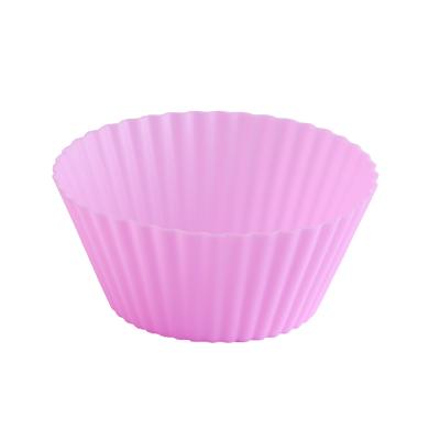 China Amazon Sustainable Hot Sale Silicone Muffin Cup Baked Egg Pudding Cup Tray Tart Mold for sale